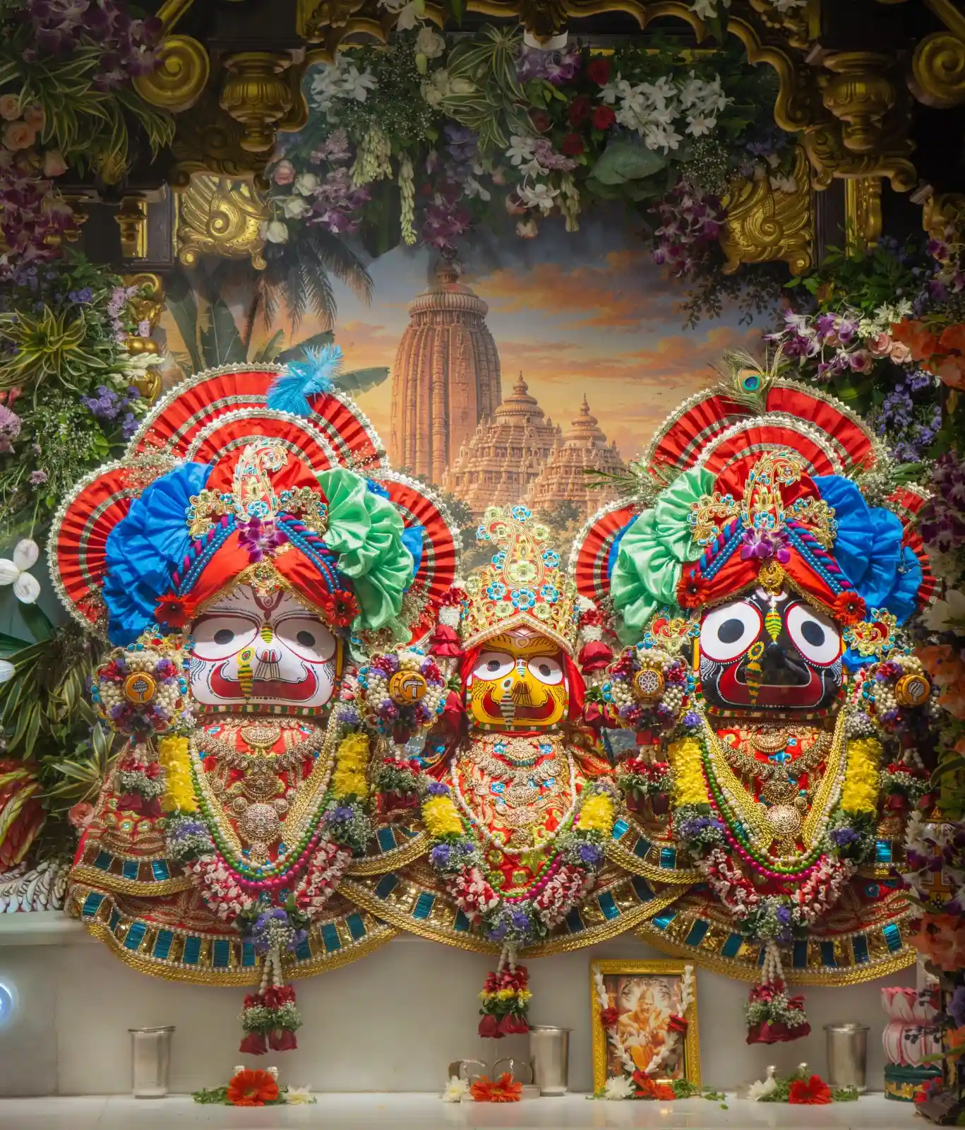 Sri Sri Jagannath, Baladeva and Subhadra at ISKCON Attapur Temple
